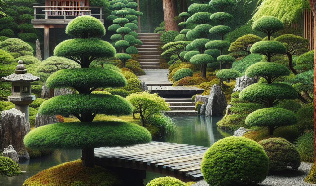 Zastosowanie tuji Brabant w ogrodach japońskich