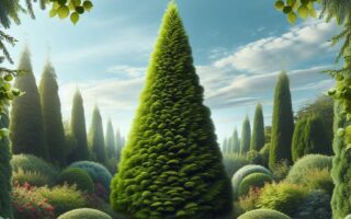 Wie wird die Thuja Brabant als Begrenzung für Grundstücke verwendet?